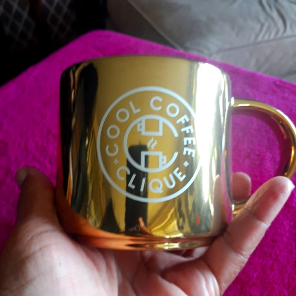 Cool Coffee Clique Gold Mug